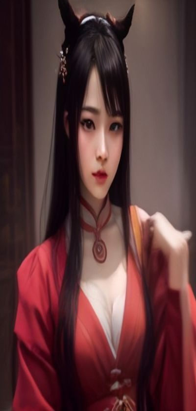 美女App专辑详情页，展示一组复古旗袍主题写真，带有摄影师署名与收藏按钮